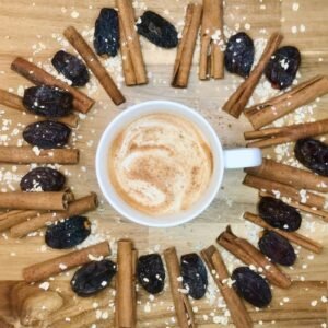 Creamy date latte, naturally sweet and skin-friendly