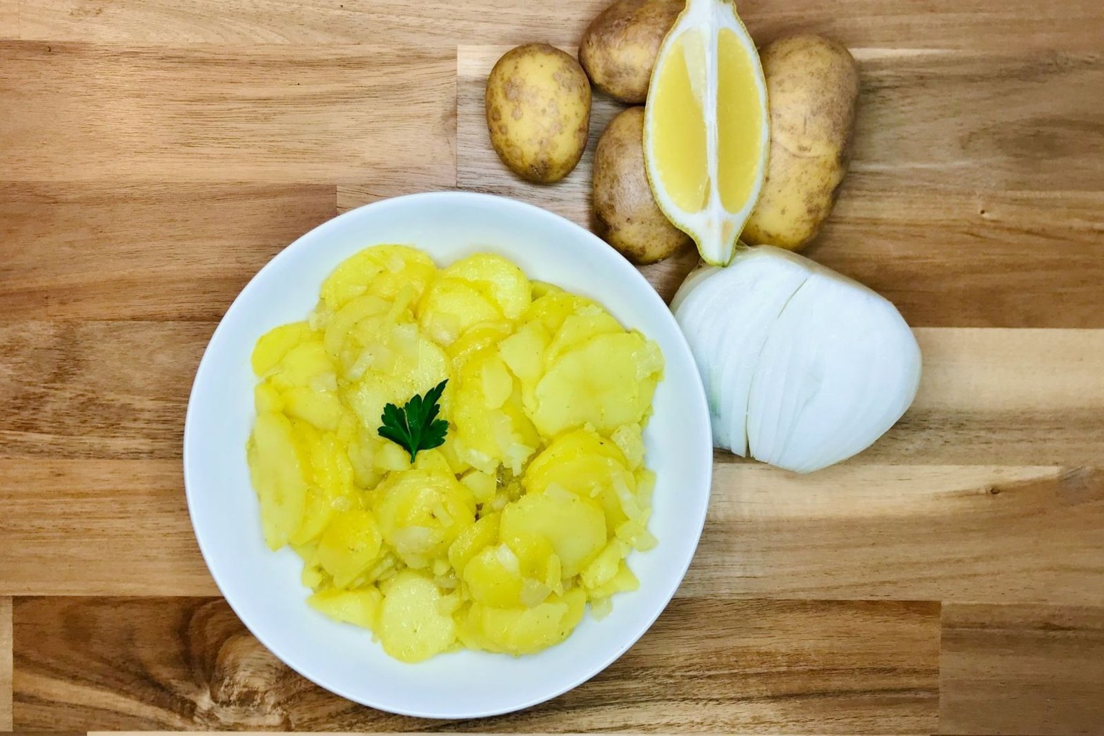 Skin-friendly potato salad with nutrient-rich ingredients